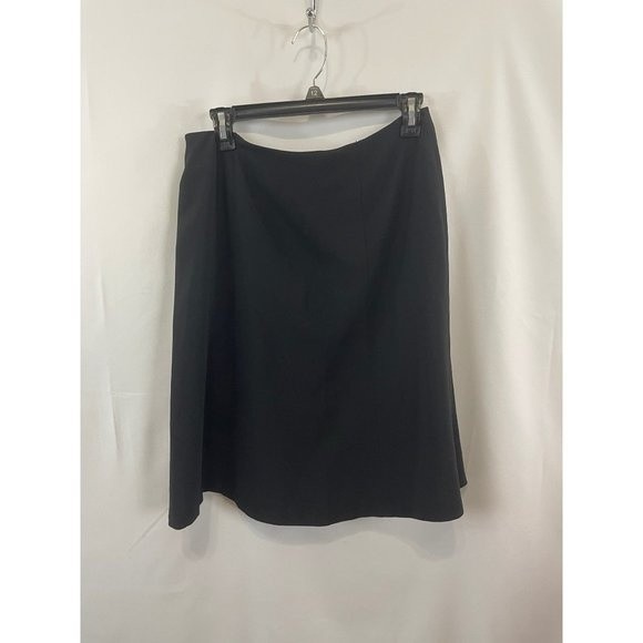 Style & Co A Line Flare Women’s PETITE size 10 Black Skirt 10P Lined Polyester - Picture 5 of 14